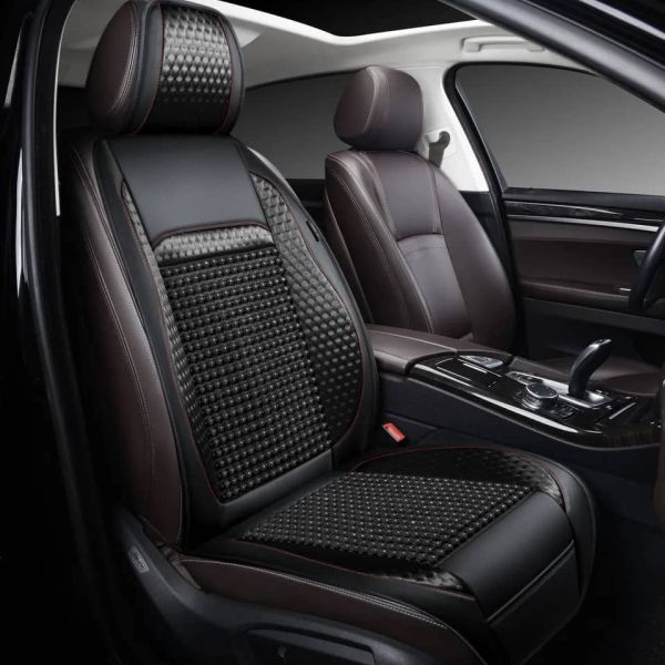 Накидка массажная GTL WOOD FRONT (Черный/Отстрочка красная), 1шт Накидка массажная GTL WOOD FRONT (Черный/Отстрочка красная), 1шт