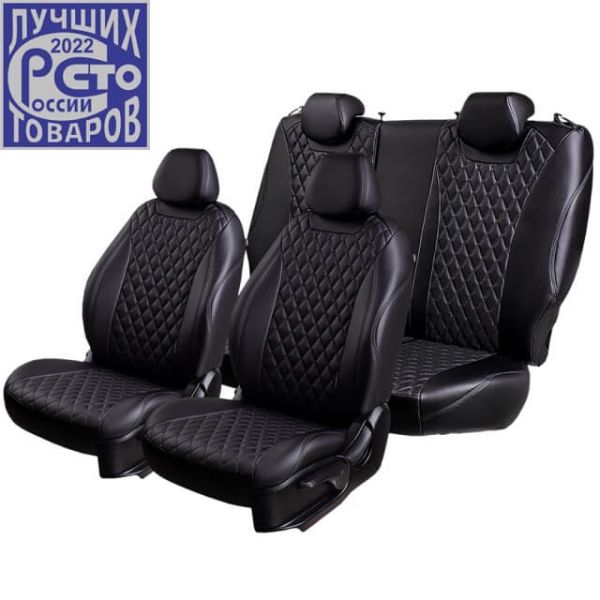 Чехлы Премиум Экокожа Байрон Ромб на Haval M6 2 (2021+)